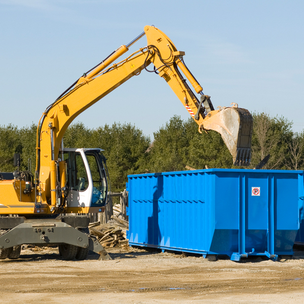 can i choose the location where the residential dumpster will be placed in Credit River Minnesota